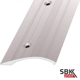 ПО-39/6 порог алюминиевый рифленый цветной с отверстиями для стыков с перепадом до 6 мм